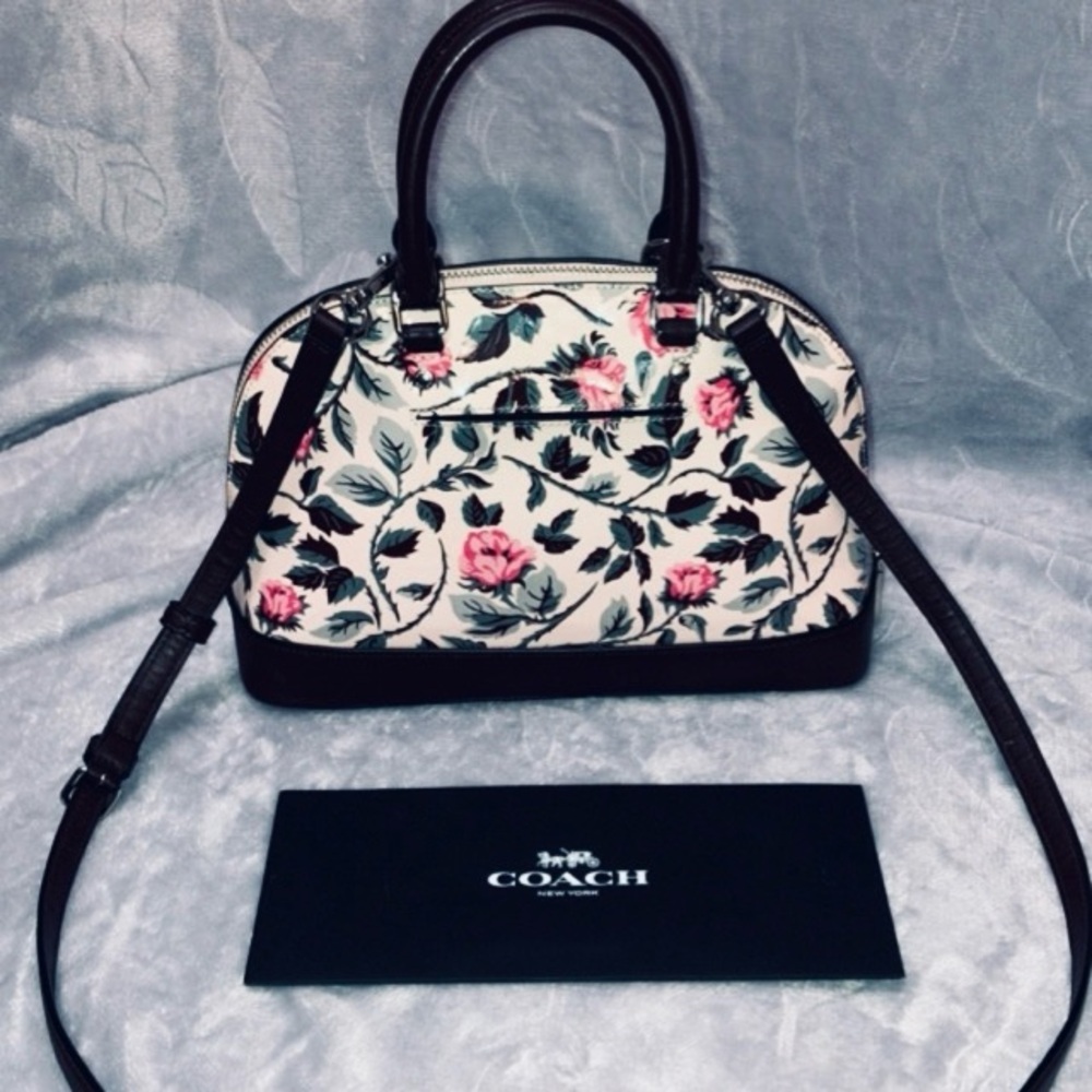 Coach Sleeping Roses Print Sierra Floral Mini Satchel - Picture 2 of 9